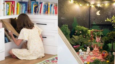 Washington parents create a hidden fairy garden for their daughters