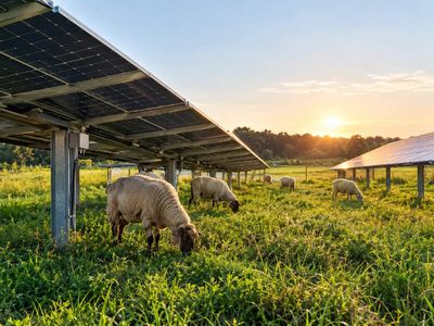 In 2021, a North Carolina farmer struggling to expand his sheep business found 33 acres beneath solar panels; then landed a second solar grazing contract