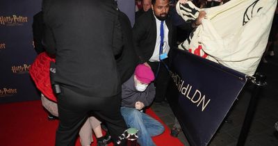 Protesters for trans rights rush Harry Potter and The Cursed Child red carpet