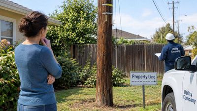 California homeowner finds utility pole on her land, sparking land-right dispute