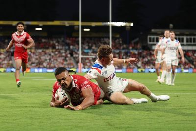 England’s Rugby League World Cup hopes already hang by a thread after brutal Tonga defeat