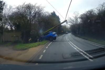 Drug-driver smashes down telegraph pole after falling asleep at wheel