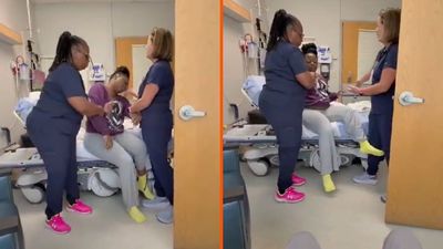 Florida woman can barely open her eyes after anesthesia. Then a nurse reaches over and straightens her head: ‘Hold your head up’