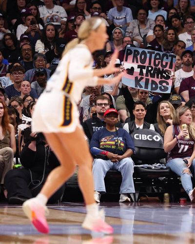 The right is pushing its anti-trans fury on the WNBA. Players and fans are loudly pushing back