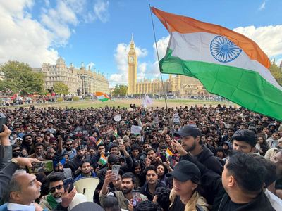 Indian student groups protest against CEC, SIR in London; Govt supporters hold counter-protest