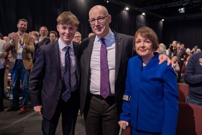 John Swinney tells SNP conference of drive to deliver independence for his son