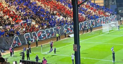 Rangers supporters unveil Penny Arcade-inspired tifo before Dundee clash