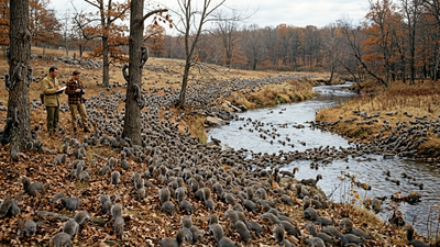 Millions of grey squirrels swept across America in 1968 as acorns offered a clue