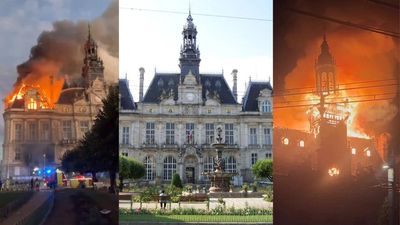 France's 140 year old Town Hall survived two World Wars but succumbed to protesters' fury