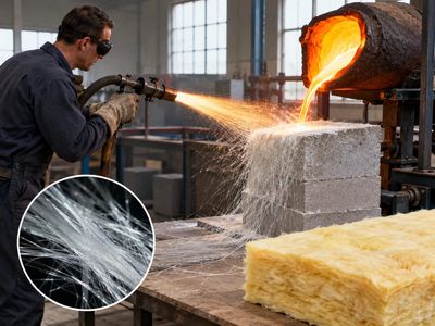In 1932, Dale Kleist tried to spray molten glass onto building blocks; the failed experiment created tiny fibres and helped make fibreglass insulation affordable