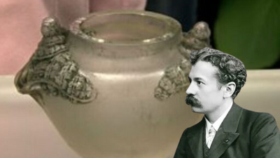 She bought a glass vase for £1 at Scottish car-boot sale, used it as a plant pot; it sold for £32,450