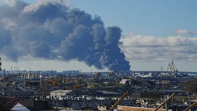 Blaze at St Petersburg oil sites as Ukraine unleashes 1,000+ drones on Russia