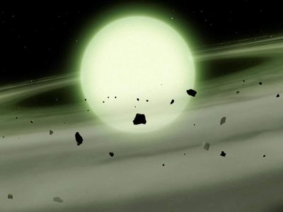 Green star discovery: Why astronomers are calling this strange cosmic object a ‘zombie’ after it began consuming planetary debris