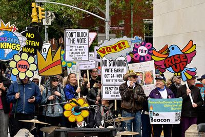 "No Kings" wants voters, not just crowds