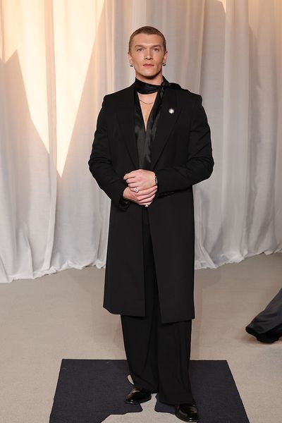Connor Storrie Makes His Academy Museum Gala Debut in Saint Laurent and Tiffany & Co.