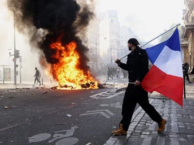 Macron condemns those who 'sought to bring down the Republic' after rioting mars nationwide protests