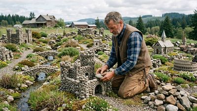 Oregon farmer turned cleared rocks into a four-acre garden of miniature castles