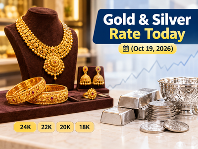 Gold and silver rate today (October 19, 2026): Check 24k, 22k, 20k and 18k gold jewellery prices from Malabar Gold & Diamonds, Joyalukkas, Kalyan Jewellers, Tanishq & IBJA in Delhi, Mumbai, Hyderabad & more cities