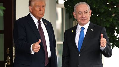 Trump Backs Netanyahu Ahead Of Israeli Elections. The Two Vowed To 'Finish The Job' Of Defeating Iran.