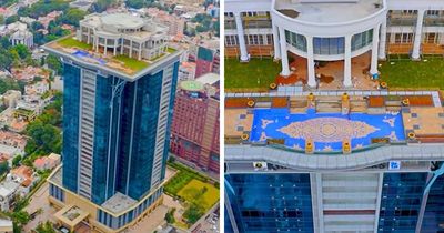Indian Tycoon’s Rooftop Mansion Has A Pool, A Lawn And A Skyline View, But Its Owner Can’t Come Home
