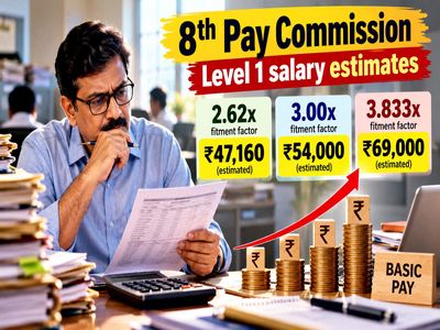 8th Pay Commission: Level 1 salary at Rs 47,160, Rs 54,000 or Rs 69,000? Check Level 1-5 estimates at different fitment factors