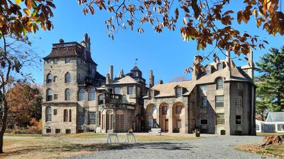 Visiting Fonthill Today: Henry Mercer’s hand-mixed concrete castle; museum warns on steep steps