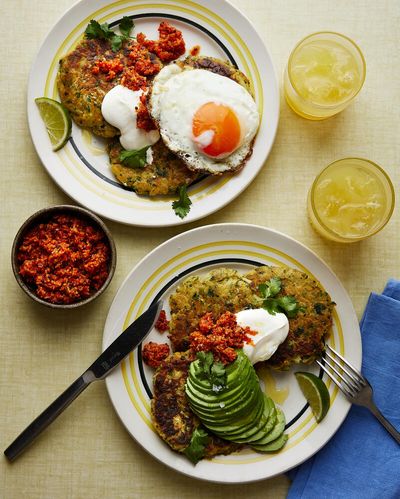 Gurdeep Loyal’s quick and easy recipe for masala chickpea-parsnip fritters with coconut sambol
