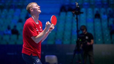 French table tennis star Félix Lebrun enjoys golden glow from European crowns