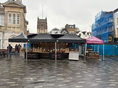 Rising from the ashes: Stalls reopen at 800-year-old London market place destroyed by massive fire