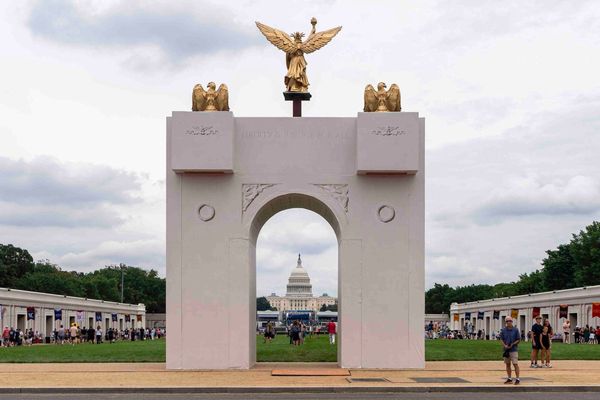 New plans for Trump's arch don't mention the 'military complex' he said it would host