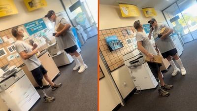 A man at a Florida UPS Store dared another customer ‘Just swing at me, just try it once’ over who cut the line