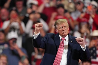 Trump erupts at protesters during chaotic rally and claims they were paid $250 to heckle him