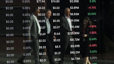 Australian shares fall, dragged lower by NAB and BHP
