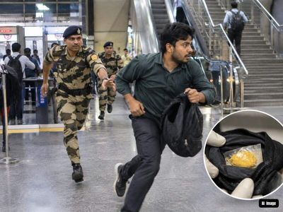 Watch: How CISF jawan chased suspicious man carrying 155 gm gold paste at Delhi Jama Masjid Metro station