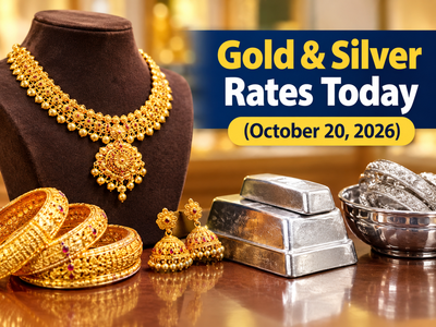 Gold and silver rates today (October 20, 2026): Check 24k, 22k, 20k and 18k gold jewellery prices from Malabar Gold & Diamonds, Joyalukkas, Kalyan Jewellers, Tanishq & IBJA in Delhi, Mumbai, Hyderabad & more cities