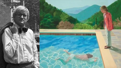Hidden Hockney Raises Funds: volunteer spots signed print in donated book; sale backs charity