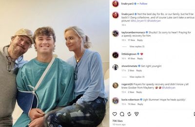 Luke Bryan's son, 18, undergoes surgery after breaking collarbone