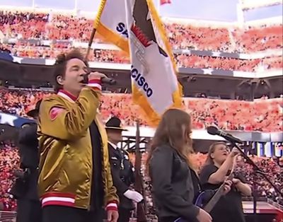 NFL Fans Brand Train Singer's Pre-Game Performance on Monday Night Football 'Worst National Anthem'