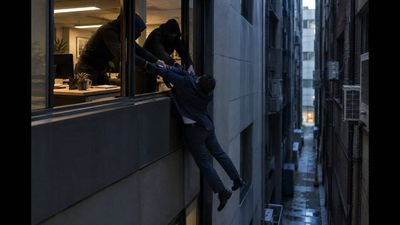 Italian banker was 'dropped to his death by mistake' when thugs dangled him out of his office window 'only to threaten'