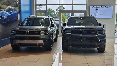 The 2027 Honda Passport TrailSport Looks Noticeably Taller Next To Last Year's Model