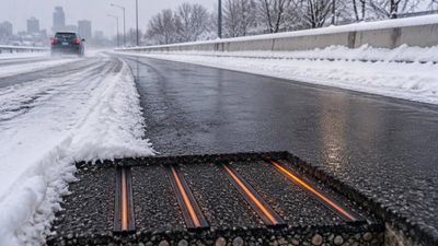 Heated Asphalt Cuts Power Use: Rowan tests snow-melting strips; airports, bridges seen as key sites