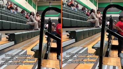 Fan says spectators at a Houston high school volleyball game told their group to stop cheering, then threatened to call ICE on their parents