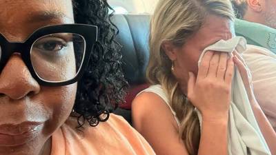 Passenger Allegedly Sobs for 3 Hours Over Seat Swap to Cuddle Husband, Commenter Says 'He Booked It Like That'