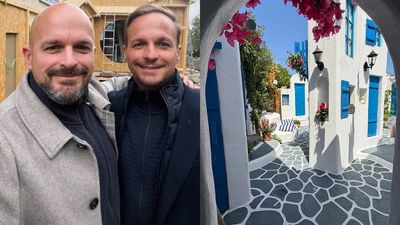 Swiss brothers spend £10,000 creating a Greek village in their garden
