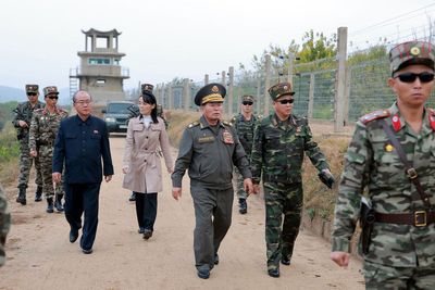 Kim Jong Un’s sister issues stark threat on visit to border with South Korea