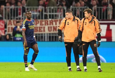 Arsenal dealt new injury scare as Bukayo Saka limps off against Bayern Munich