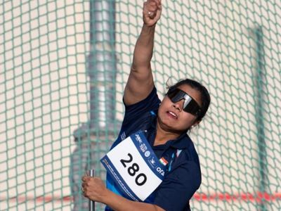 Asian Para Games: Suvarna Raj clinches gold in women's discus throw; para-shuttlers Manisha Ramadass, Pramod Bhagat settle for bronze