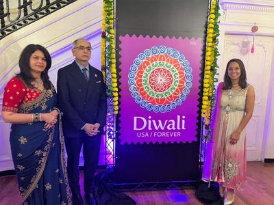 US Postal Service releases new Diwali postage stamp featuring Indian artist's rangoli art