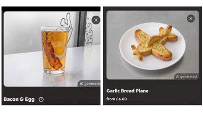 Bacon Floating in Cola and Chips Baked Into Muffins: Just Eat's AI Food Photos Are Getting Roasted