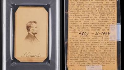 Lincoln’s 1864 signed photograph, found in an old desk, sells for $149,020